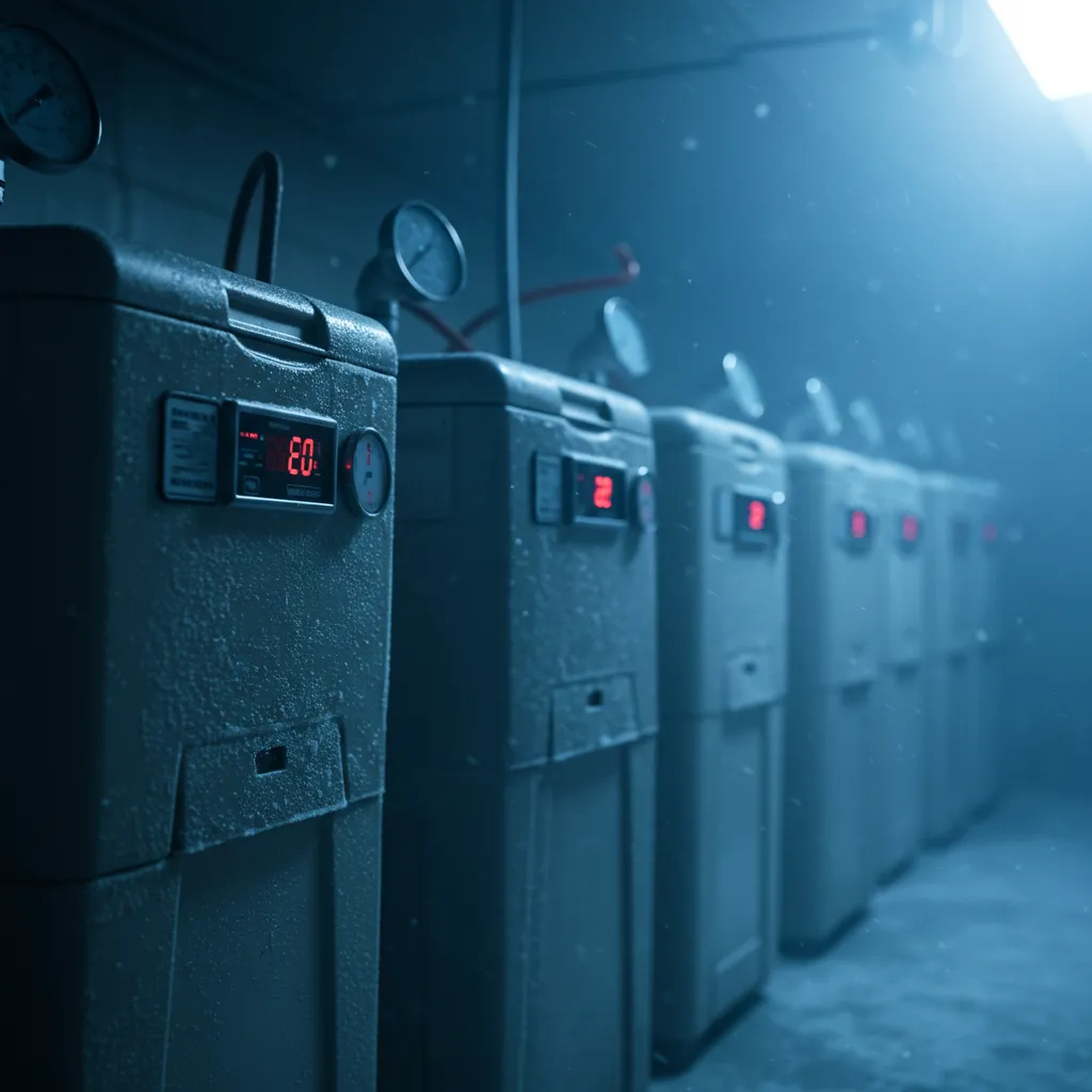 Coolers pre-chilling overnight in a cold garage before beach use